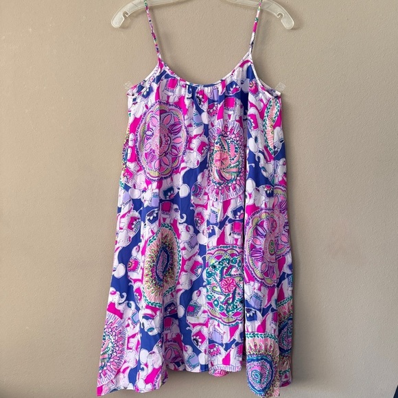 NWOT Lilly Pulitzer Play That Trunky Music Rooney 100% Silk Dress Size XS - Picture 9 of 12